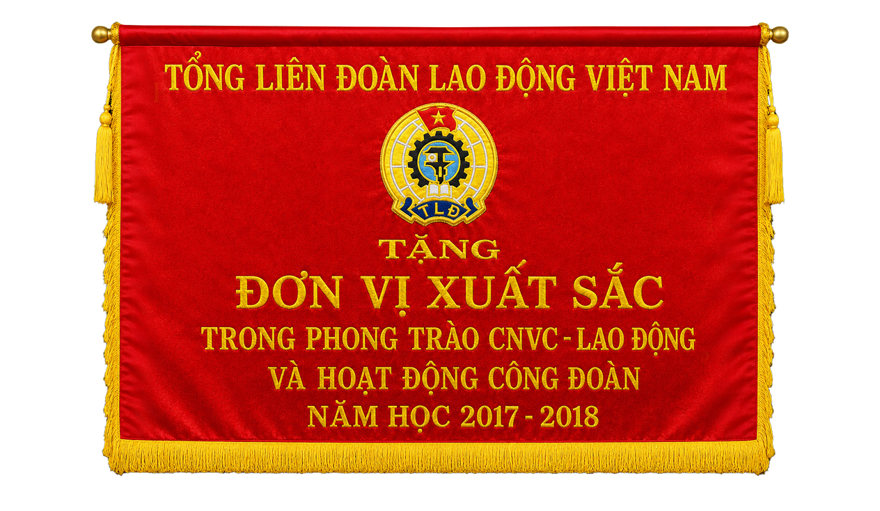 CỜ THI ĐUA ĐƠN VỊ XUẤT SẮC DO TỔNG LIÊN ĐOÀN LAO ĐỘNG VIỆT NAM TRAO TẶNG