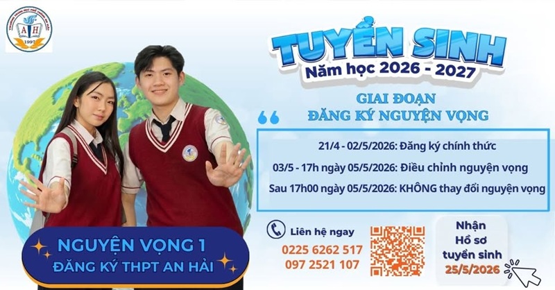 Những lưu ý khi đăng ký nguyện vọng Tuyển sinh vào Lớp 10 Trường THPT An Hải năm học 2026-2027
