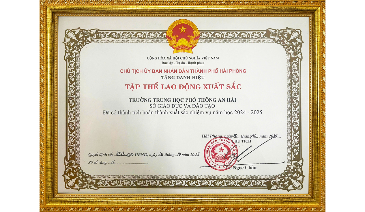 DANH HIỆU “TẬP THỂ LAO ĐỘNG XUẤT SẮC”