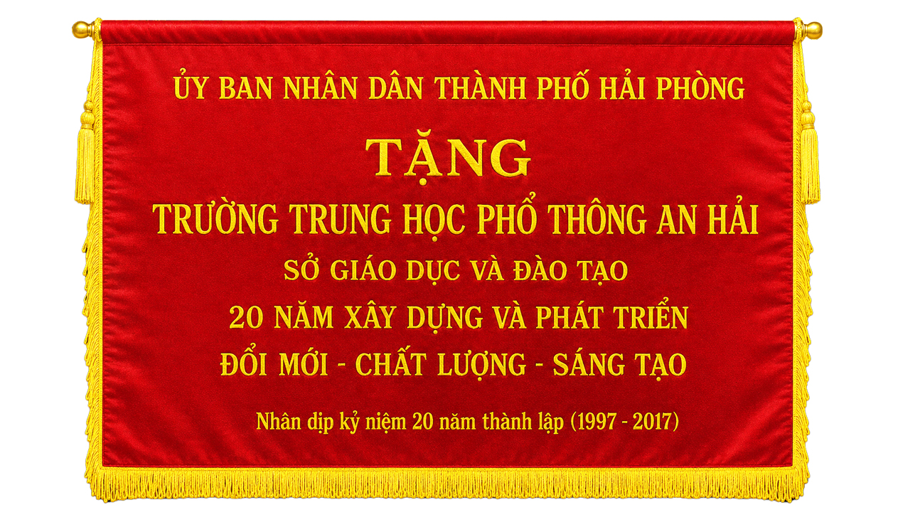 CỜ TRUYỀN THỐNG NHÂN KỶ NIỆM 20 NĂM THÀNH LẬP TRƯỜNG