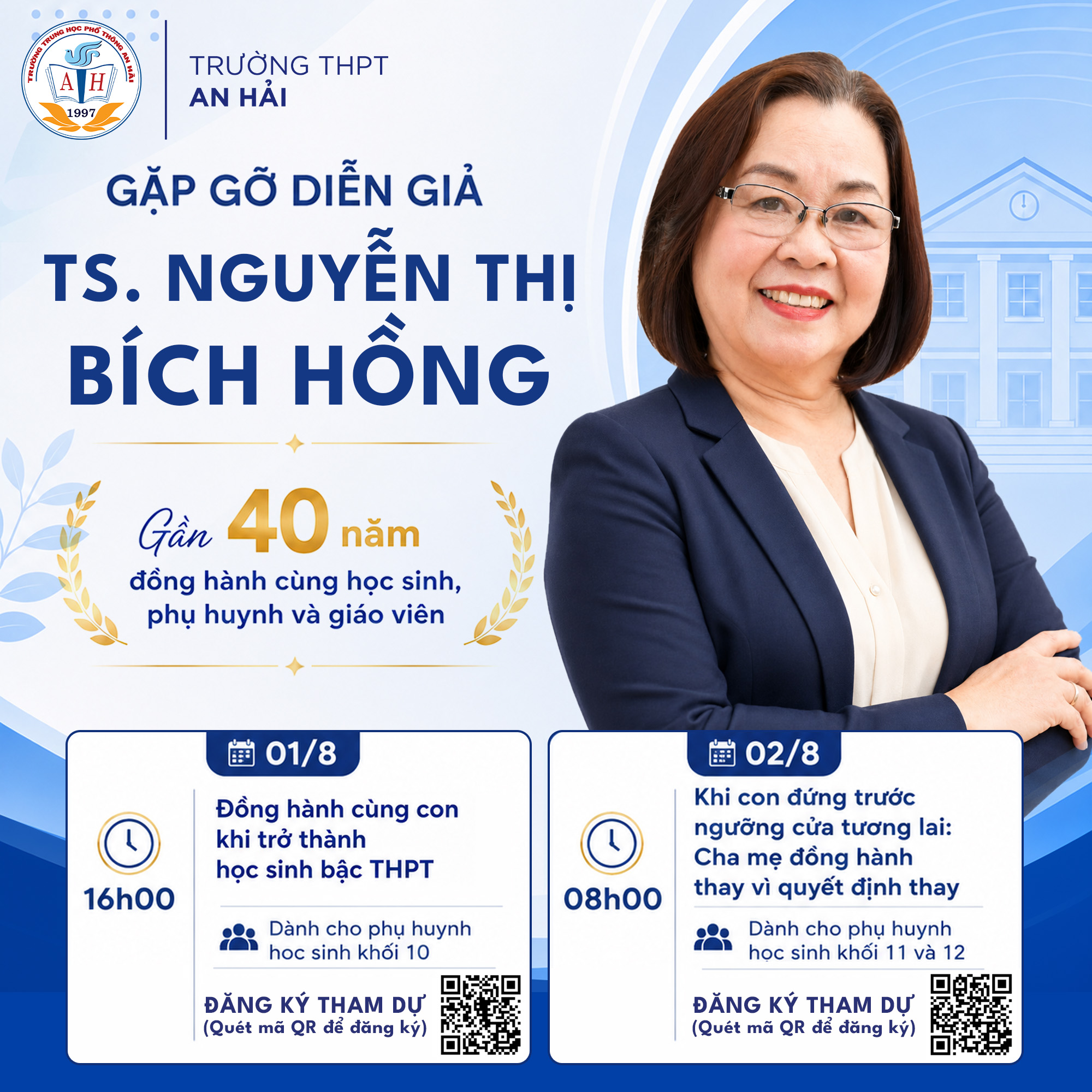 Gặp gỡ TS. Nguyễn Thị Bích Hồng – Cố Vấn Tâm Lý Học Đường